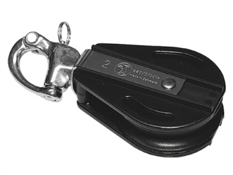 Easy 93711-02D - Block 2, Single + Becket and Snap Shackle