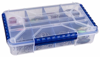 Flambeau WP5012 - Waterproof Tuff Tainer Storage Box Double Deep with Zerust - 35.6x22.6x7.7cm