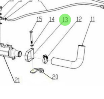 Nanni Diesel 95310584 - Fuel and Oil Cooler Support Bracket for 4.390TDI and T4.155 Engines