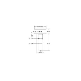 Barka Table Leg, 24V, 2-Stage, Flush-Mounted 30-760mm