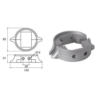 Bukh PRO L8141552 - AnodeS FOR SAIL DRIVE LOMBARDINI AND BUC