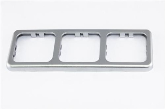 Inprojal Cover Frame (3) 60x166mm Rough/Silver Matte Finish