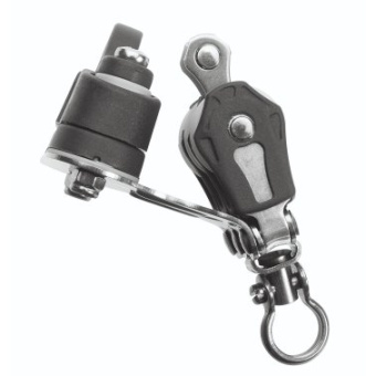 Barton N00931 - Triple Swivel Block with Becket and Cam Size 0 20mm – Plain Bearing, 3x Ø20mm Sheaves, Max Rope 6mm