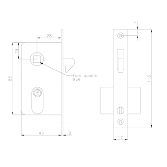 Olcese Ricci Escutcheon in Chromed Brass for Art. 5050053