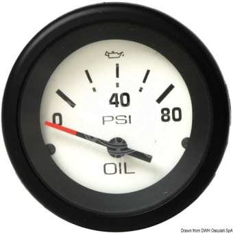 Osculati 27.299.00 - Oil Pressure Indicator 0-80 PSI