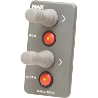 Max Power Control Panel - 2 Buttons, 2 Joystics, Grey