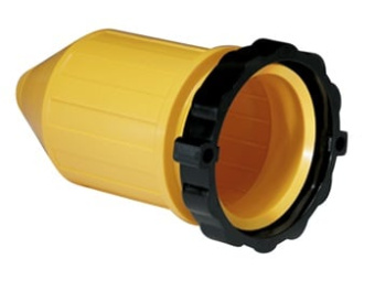 Marinco 50A Weatherproof Cover With Easy Lock Sealing Ring Yellow