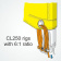 Clamcleat CL250 The Gap Closer 6:1 Downhaul Cleat for 3–5 mm Rope, Aluminium & Nylon