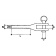 Mavi Mare AISI 316 Swage Fork Terminal Ø2.5/3 mm Mavi Mare AISI 316 Swage Fork Terminal Ø2.5/3 mm