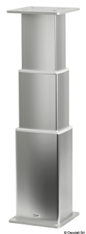 Osculati 48.739.24 - Square Aluminum Pedestal 3-Heights 24V