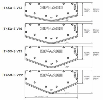 Zipwake Interceptor 450S V16 Rear Plate