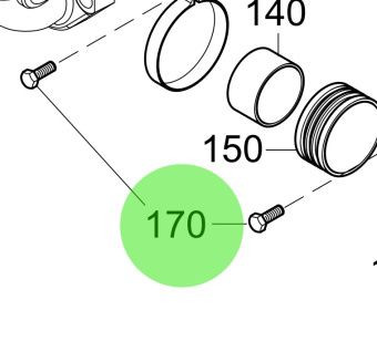 Steyr 10692 - Hex Head Screw ISO 4017 M6x25 10.9 for Steyr M160068 Engines