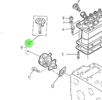 Nanni Diesel 970307375 - Injection Pump Plate for Fuel Feed Systems