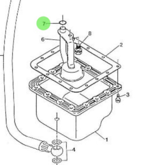 Nanni Diesel 970153129 - Oil Filter O-Ring for HE Series Engines