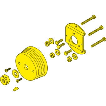 SeaStar Mounting Kit for SH8050 Incl. Screws (831101) and Bezel