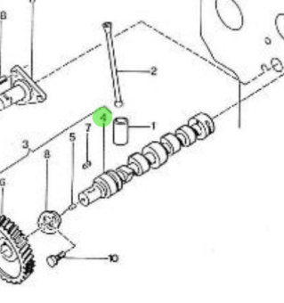 Nanni Diesel 970501140 - Camshaft for 3.90HE Engines