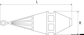 Osculati 32.783.01 - Heavy Tug 24 L High Performance Double Cone Underwater Parachute (Floating Anchor)