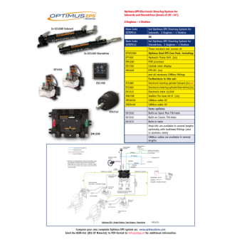 SeaStar Set Optimus EPS Electronic Steering Systems, 2 Engines & 1 Station