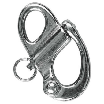 Plastimo 29896 - Snap Shackle Stainless Steel With Fixed Eye 50mm