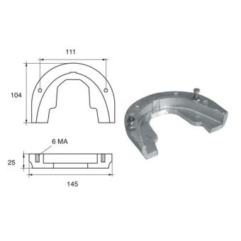 Bukh PRO L8142307 - Anode F/OMC EngineS