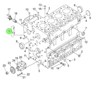 Nanni Diesel 970315056 - Crankcase Assembly for N4 Series Engines