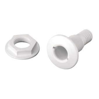 Allpa Plastic Drain Socket, 1-1/2"X38mm, White