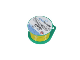 Talamex Thinwall Tinned Single Core Cable On Mini Reel 2.5mm² Yellow (5m)