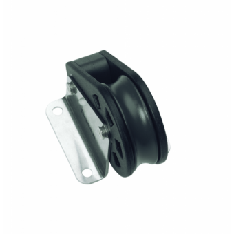 arton N01151 - Single Upright Block with Fairlead Size 1 30mm – Plain Bearing, Ø30mm Sheave, Max Rope 8mm