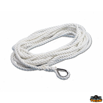 Trem T5014212 - Spliced Mooring Rope High Tenacity White Colour