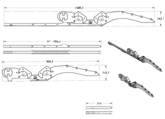 Hurley H2O Davit System 36" Black Mount Soft Bottom With Footplate To Permanently Mount To Swim Platform