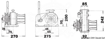 Osculati 02.407.02 - Italwinch Manual Windlass 8 mm