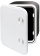 Allpa Plastic Hatch, 459x514x330mm, 2x Handle, 180°, White (Cover And Hinge Removable)