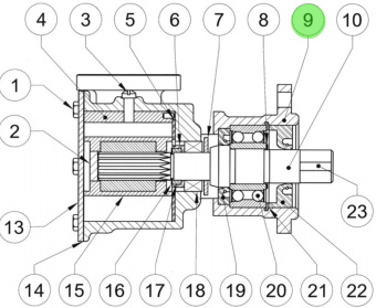 Jabsco 9704-01 - Bronze Body With 080 Flange Spare Part