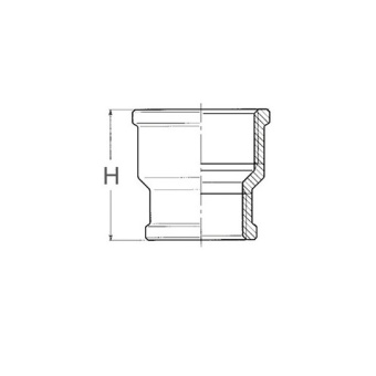 Guidi Bronze Reducing Sleeve 1"1/2X1"1/4