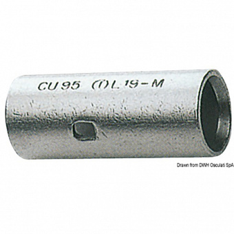Osculati Tin-Plated Copper Butt Connectors for Power Cables, 4-95 mm²