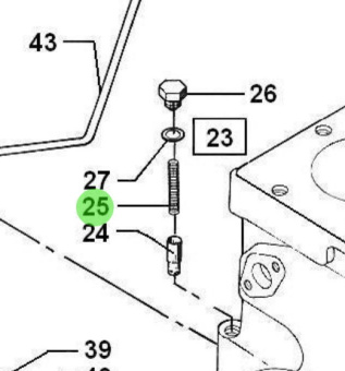 Bukh 000D9417 - Spring for DV29RME and DV32 Camshaft and Lubricating Oil System