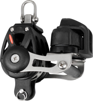 Ronstan RF46330 Series 40 Ball Bearing Orbit Block, Triple Ratchet with Adjustable Cleat
