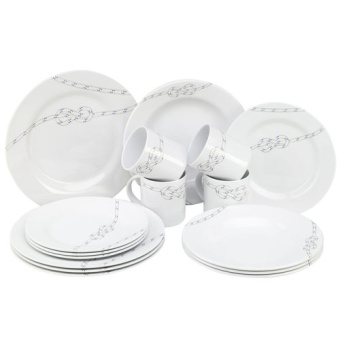 Plastimo 5261010 - South Pacific 16-pieces round crockery