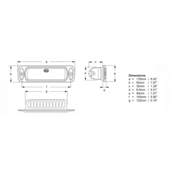 Hella Marine Sea Hawk R LED Projector Spot Lighting