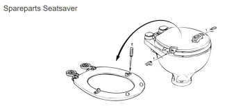 RM69 521.1 Seat Saver for Standard Size Toilet, White Plastic