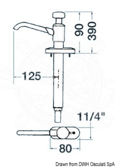 Osculati 15.650.00 - Hand Pump WHALE MK6