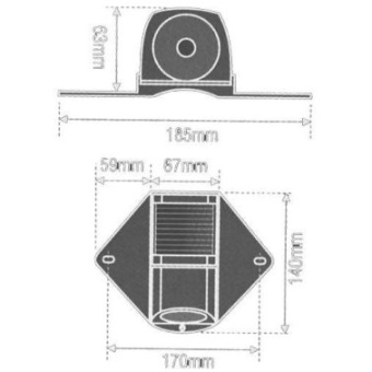 Trem Navigation Light 225° With Halogen Deck Light 12v 10w