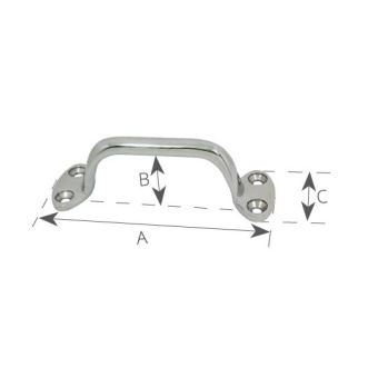 Foresti & Suardi Chromed Brass Handle 76 mm
