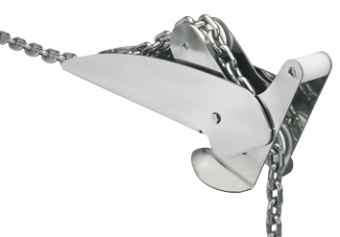 Allpa Heavy-Duty Tilting Stainless Steel Anchor Bow Rollers for Bruce, Trefoil, CQR, SOC, Delta, Brittany & Danforth Anchors