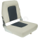 Folding Upholstered Boat Chair 'Coach', White