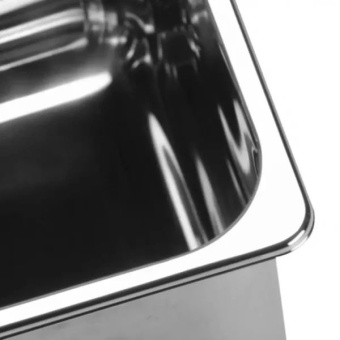 Barka Washbasin Single Stainless Steel Polished Square 32x24x15 cm