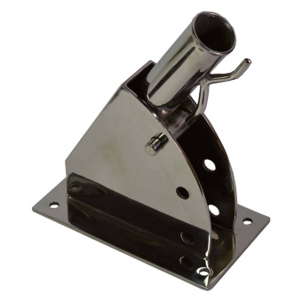 Flag Pole Holder Folds Back Stainless Steel 316 45mm
