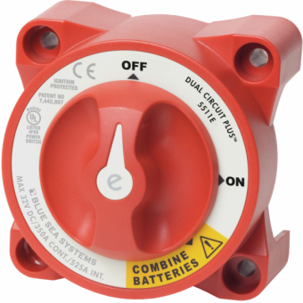 Blue Sea Battery Switches Dual Circuit Plus Series E