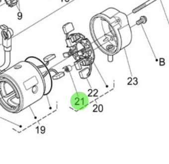 Nanni Diesel 970313687 - Starter Brush Spring for N4 Series Engines