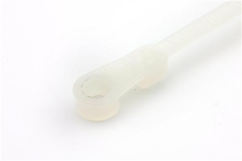 Ripca Cable Tie With Eye 150x3,6mm White (100 pcs)